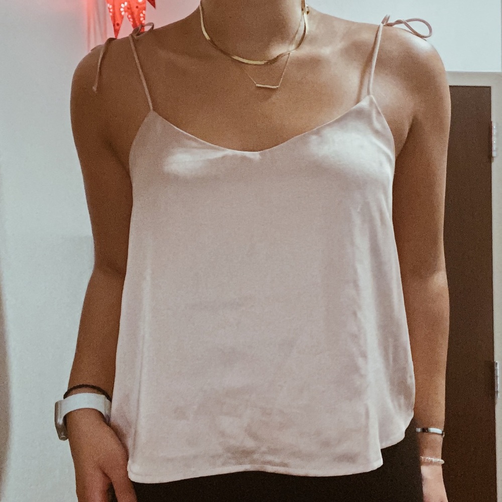 Pink Silk Top